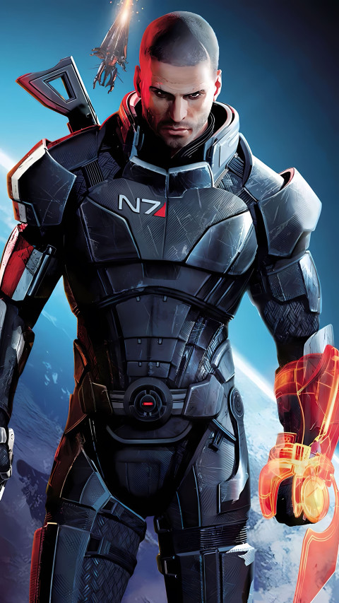 Awesome Mass Effect Phone 4K Art