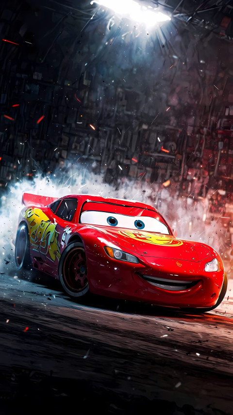 Cars McQueen Awesome Mobile Photo