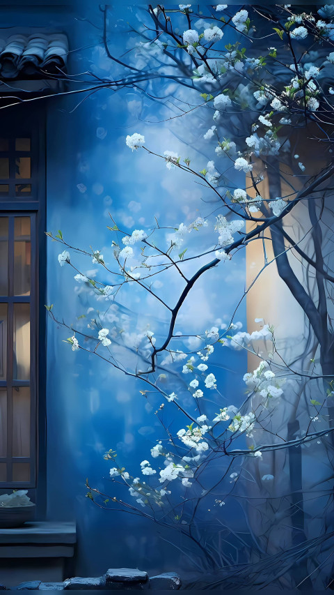 Elegant Watercolor Phone Wallpaper for Peaceful Vibe