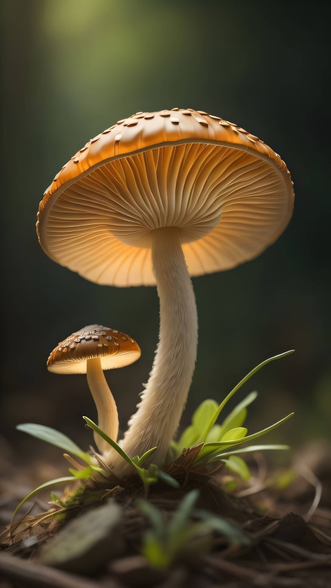 Trendy Mushroom Phone Background for a Fresh Look 4K