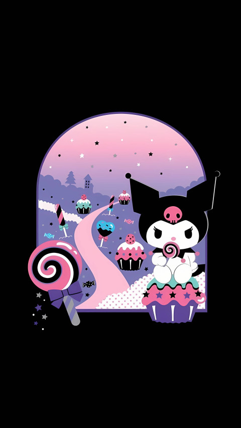 Kuromi Sweet Dream Wallpaper