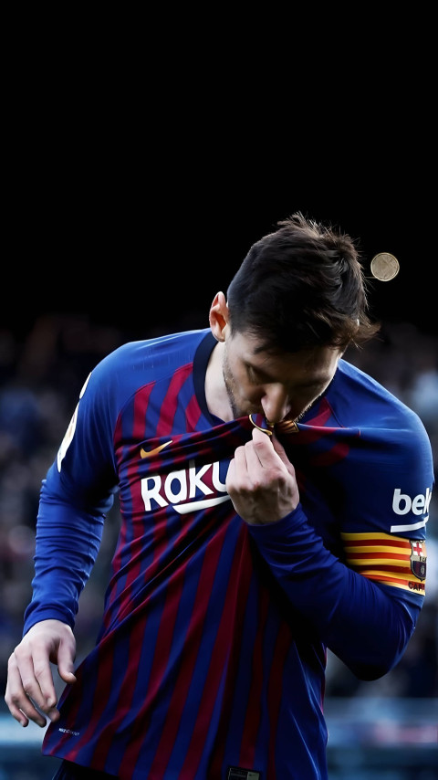 Messi Barcelona Mobile Wallpaper 4K
