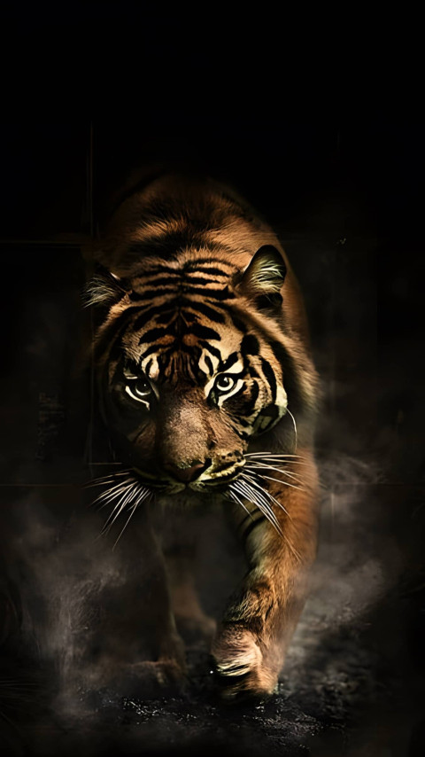 Angry Tiger Face 4k Wallpaper