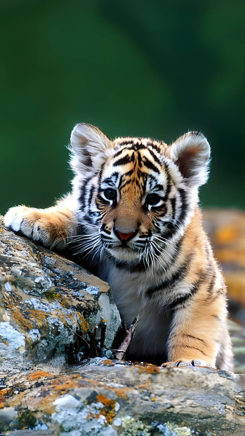 Cute Tiger Baby Wallpaper For Mobile