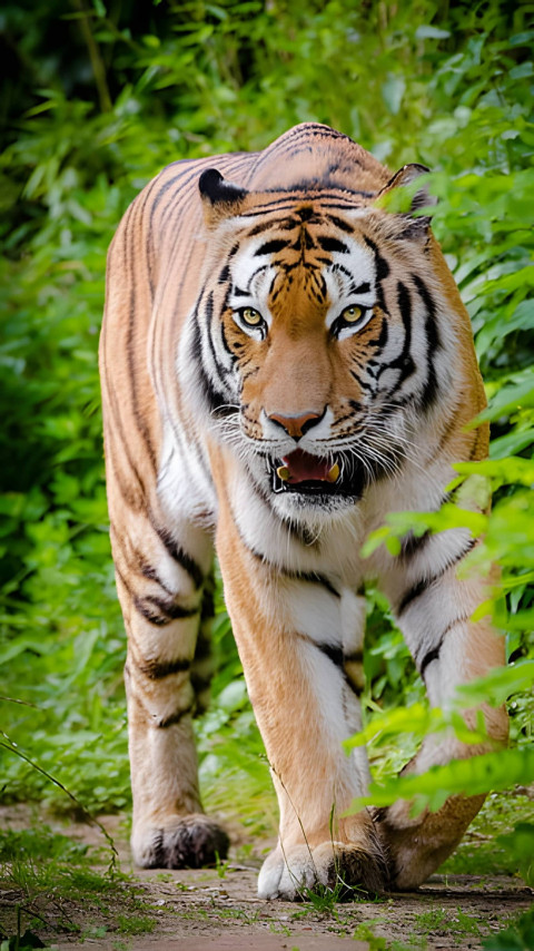 4K Wallpaper Tiger Walk Wallpaper For