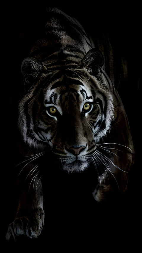 Bengal Tiger with Stunning Fur Detail Wallpaper
