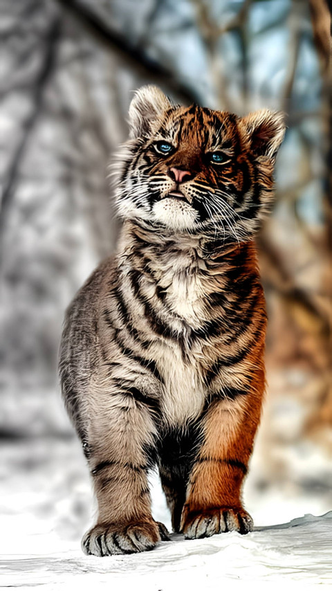 Cute Baby Tiger Wallpaper For Phone