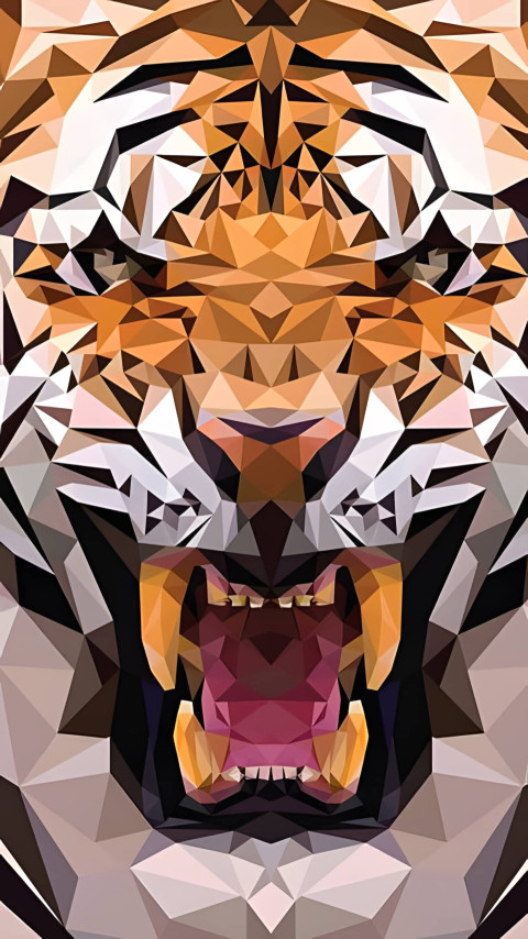 Tiger Art Picture Wallpaper For Phone