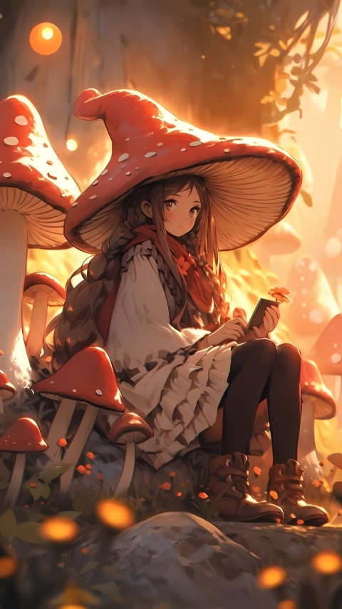 Cute Mushroom Wallpaper for Mobile Sweet and Colorful