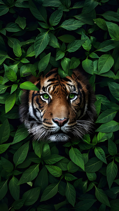 Green Eyes Tiger Wallpaper For Device