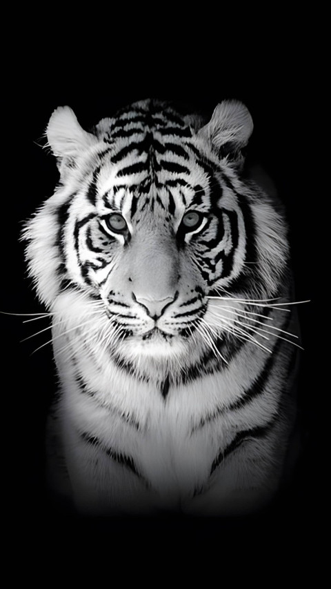 Snowy White Tiger Look Gracefully Wallpaper