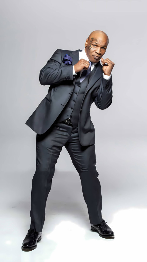 Mike Tyson Powerful Uppercut Wallpaper For Phone