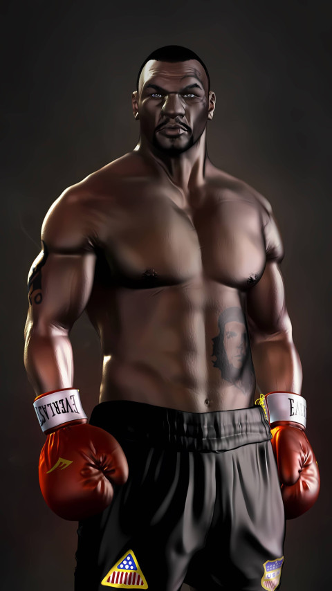 Mike Tyson Art Photo For Mobile Screen