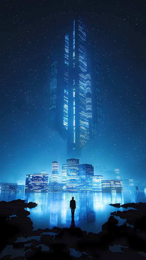 Night Sky Blade Runner 2049 Photo Wallpaper