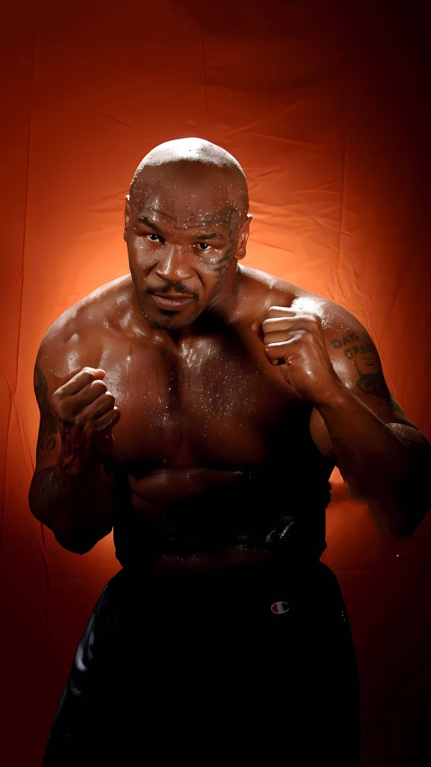 Mike Tyson Powerful Hook Image