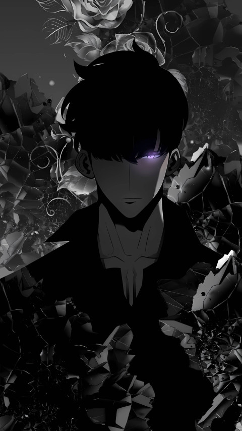 Cool Solo Leveling Mobile Wallpaper 4K