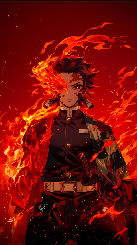 Cool Rengoku Wallpaper for Phone