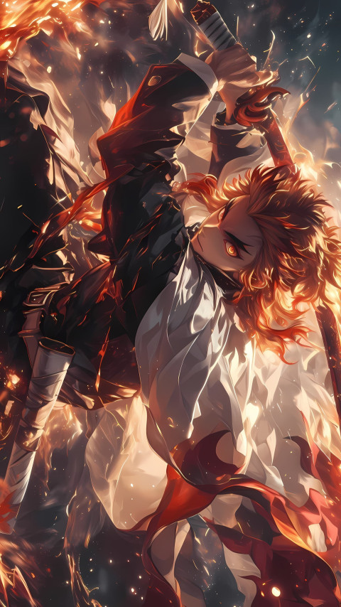 Kyojuro Bright Flame Look Mobile