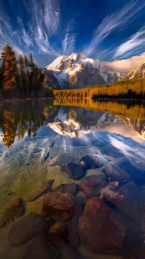 Stunning Sky Scene Mobile Background