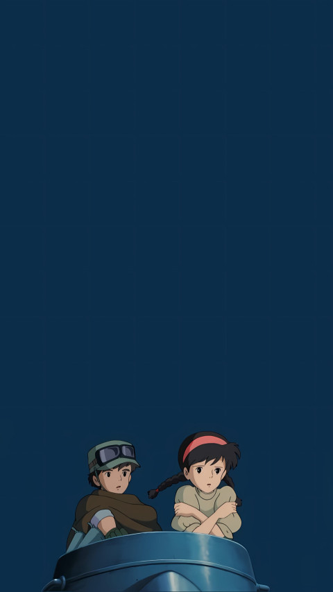 Ghibli Night Sky Wallpaper for Phone
