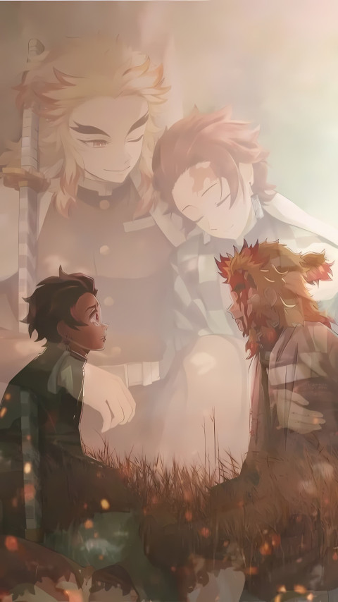 Anime Rengoku Flame Stare Image