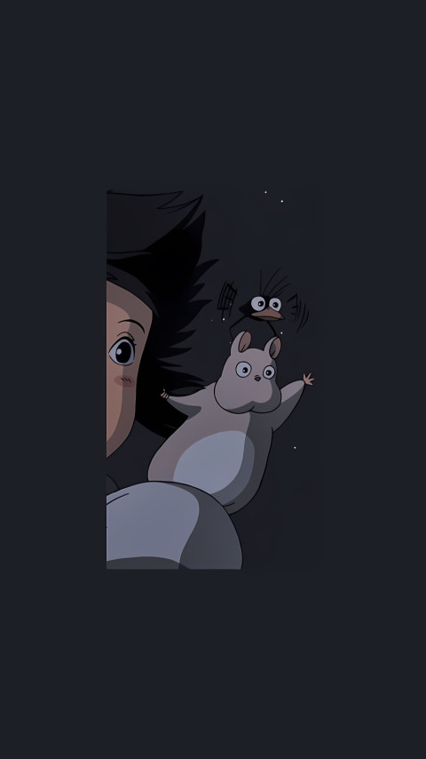 Ghibli Movie Night Aesthetic Wallpaper