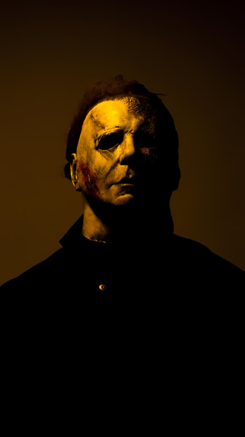 Scary Michael Myers Mask Close-Up Wallpaper For Device