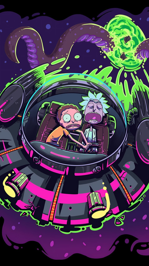Cool Rick and Morty Phone Background