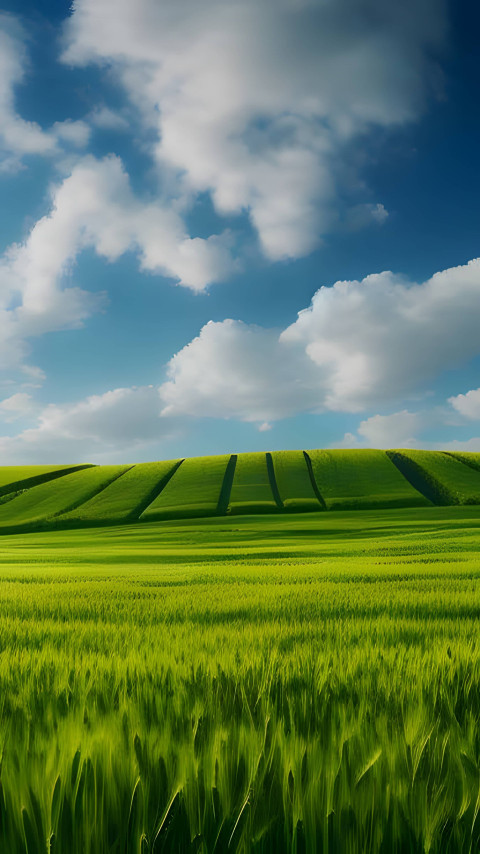 Green Grass Texture Close Up Mobile Image