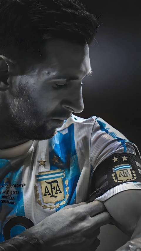 4K Messi in Argentina Jersey