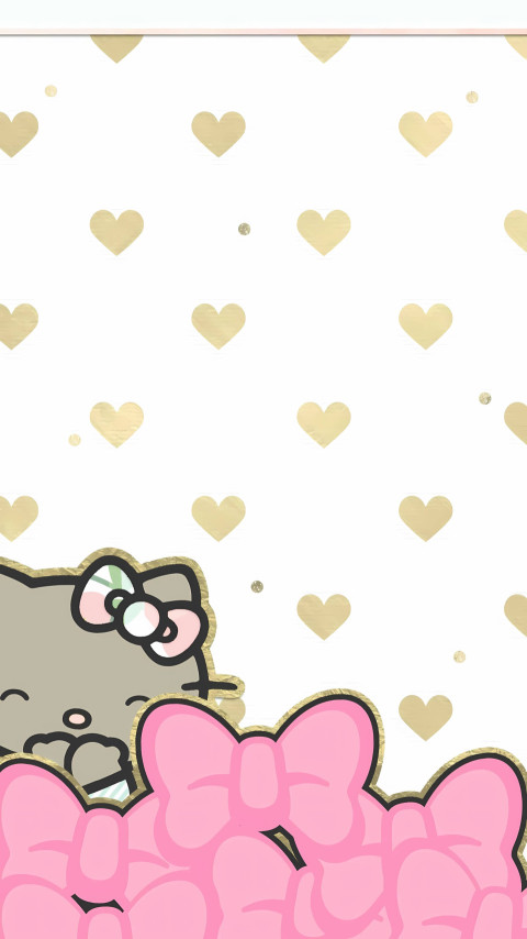 Colorful Hello Kitty Wallpaper for  Mobile Screen 4K
