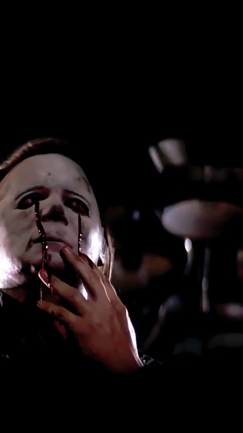 Scary Michael Myers Bloody Mask Picture 4K