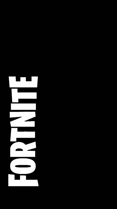Fortnite White Text Logo Perfect for Your Screen 4K
