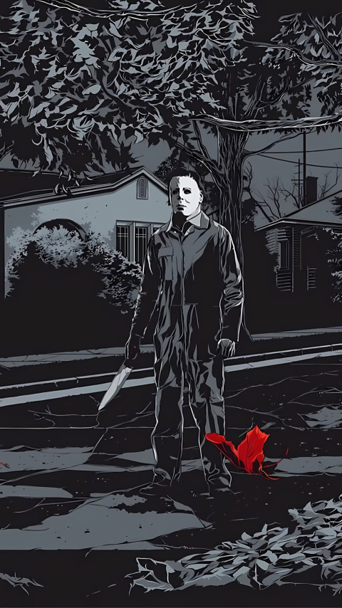 Michael Myers Killing Scene Wallpaper