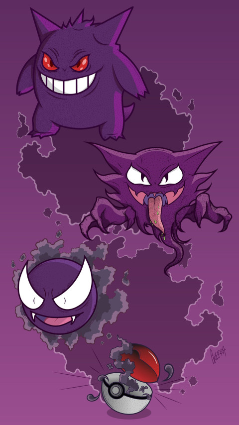 Gengar Mobile 4K Image Perfect for Your Phone