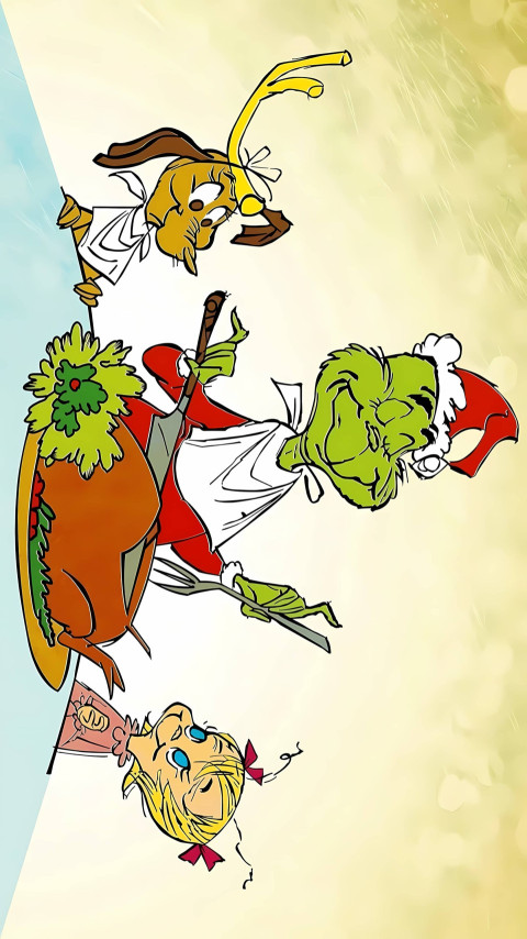 Cute The Grinch Mobile Wallpaper for Christmas Cheer