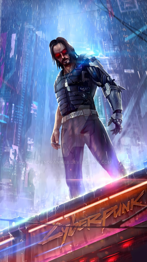 Stunning Cyberpunk Artwork in Urban Night Scene 4K