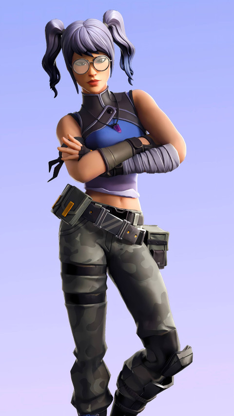 Stunning Fortnite Stylish Girl for Your Mobile 4K Screen
