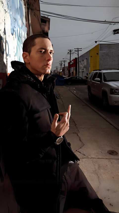 Old Vibe Young Eminem Image 4K