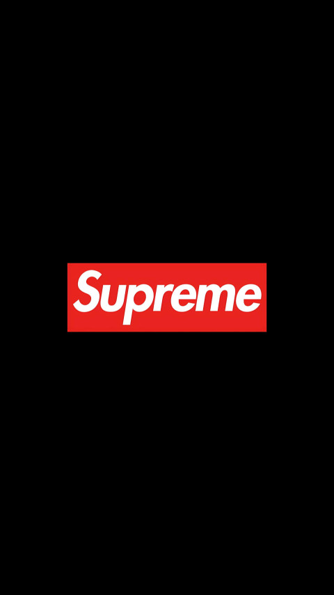Supreme Red Logo 4k Black Background