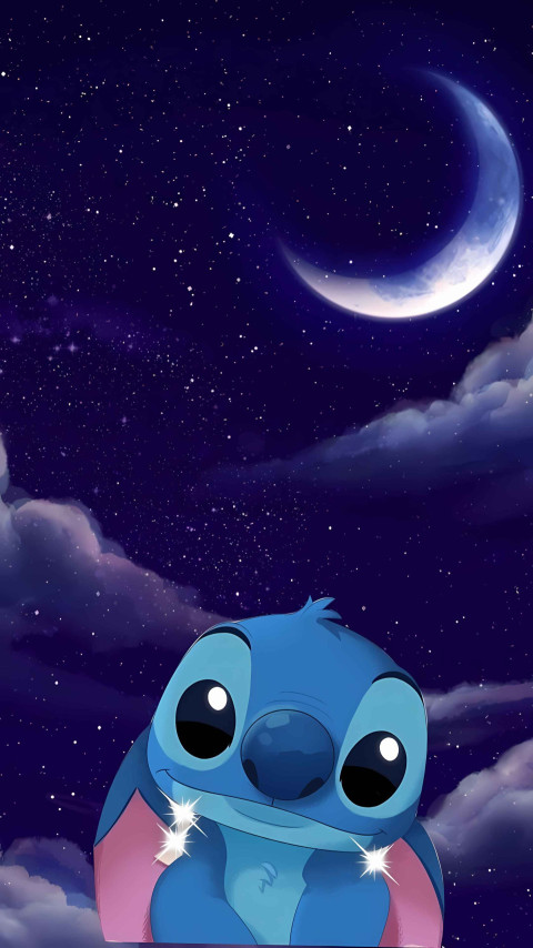 Kawaii Stitch Phone Wallpaper