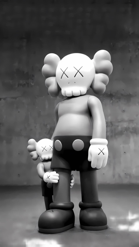 Stunning KAWS Art Design Phone Wallpaper to Download