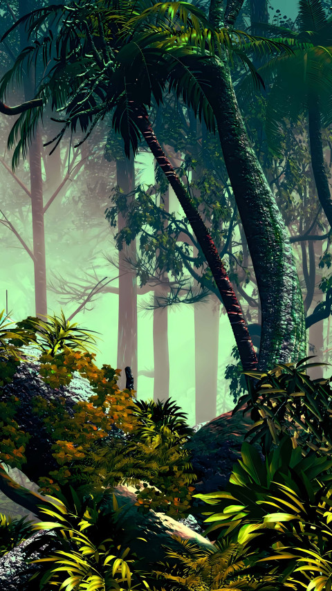 Stunning Jungle Canopy with Towering Tree
