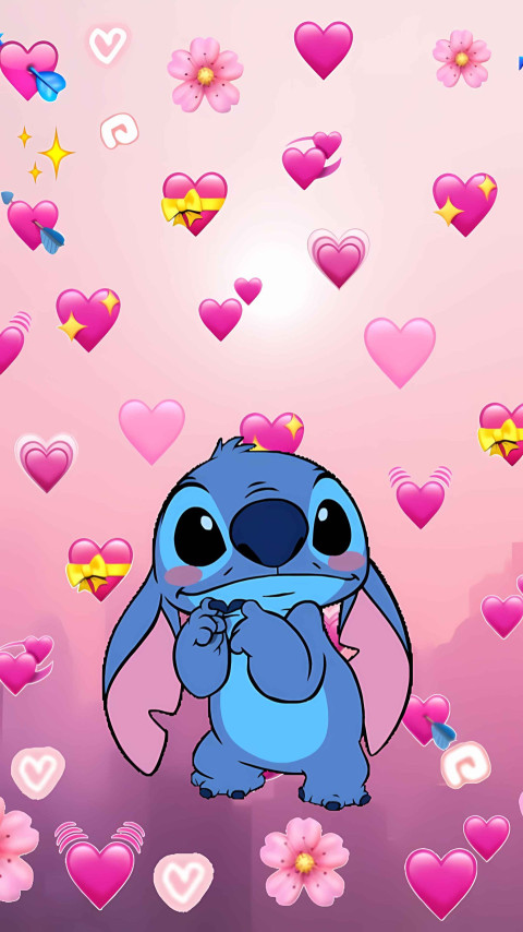 Free Cute Stitch Background for Phone