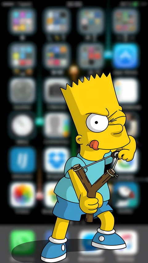 Bart Simpson Iphone Background Image 4K