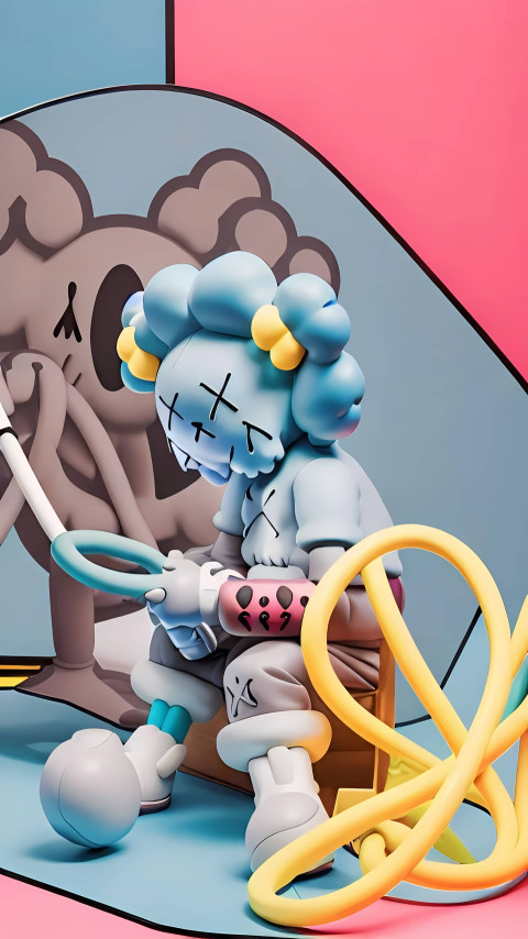 KAWS Art Photo Beautiful Digital Wallpaper