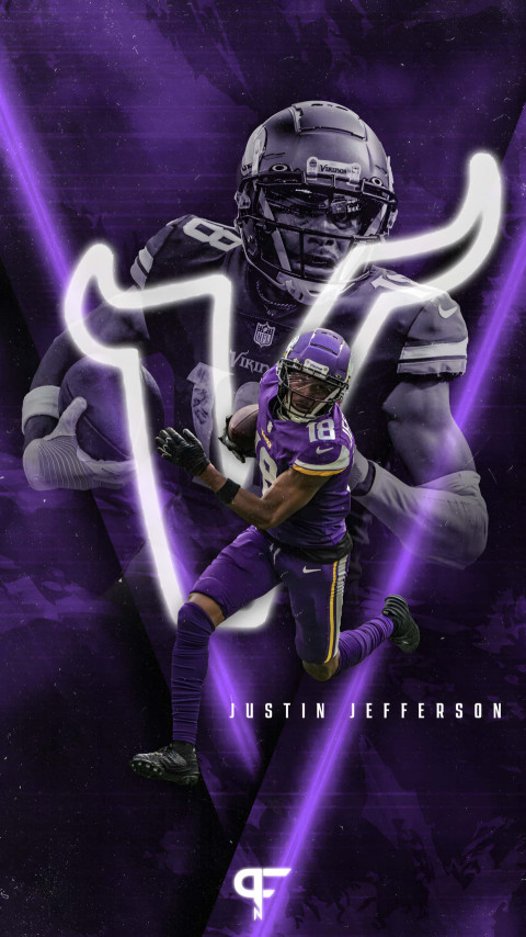 Vibrant Justin Jefferson Image for Your Screen