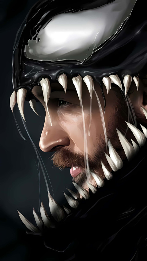 Venom Symbiote Transformation Wallpaper