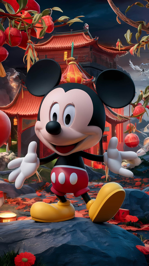 Colorful Mickey Mouse Picture for Phone