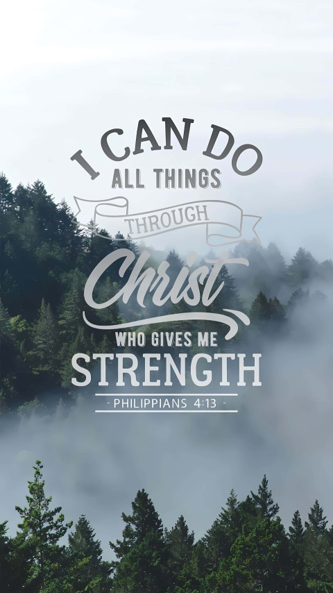 Hopeful Bible Verse Wallpaper for Strength